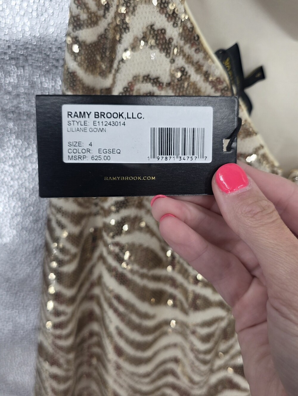 New Ramy Brook Liliane Gown 4 - Picture 3 of 8